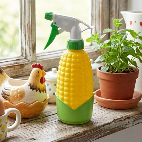 Frasco borrifador de plástico em formato de espiga de milho 450 ml