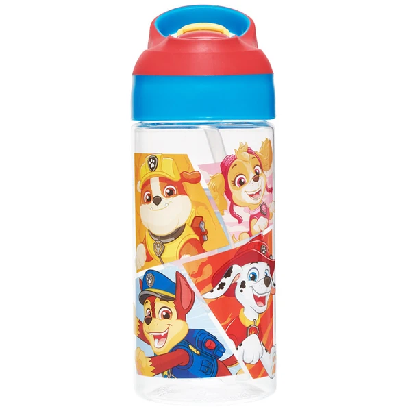 GARRAFA COM CANUDO PATRULHA CANINA FRIENDS 500ML