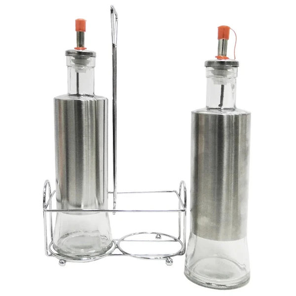 Galheteiro de vidro com suporte 300 ml