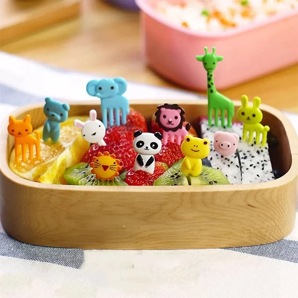 Garfinho para frutas e petiscos Animais 10 peças