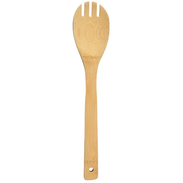 Garfo de bambu para servir saladas