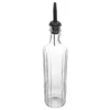 Garrafa de vidro para azeite com tampa preta Vegas Lyor 500 ml