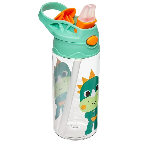 Garrafa squeeze infantil Tritan BubaZoo Dinossauro Dino Buba 450 ml
