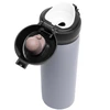 Garrafa squeeze térmica com tampa flip cinza Lyor 410 ml