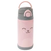 Garrafa squeeze térmica infantil Gumy rosa Buba 400 ml