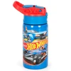 Garrafa squeeze térmica infantil Hot Wheels Mattel Luxcel 500 ml - azul