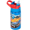 Garrafa squeeze térmica infantil Hot Wheels Mattel Luxcel 500 ml - azul