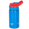 Garrafa squeeze térmica infantil Hot Wheels Mattel Luxcel 500 ml - azul