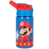 Garrafa squeeze térmica infantil Super Mario Nintendo Luxcel 500 ml - azul