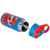 Garrafa squeeze térmica infantil Super Mario Nintendo Luxcel 500 ml - azul