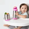 Garrafa squeeze térmica infantil rosa Buba 400 ml