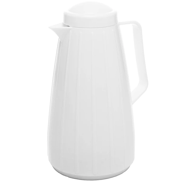 Garrafa térmica Carrossel branca com detalhes dourados Wolff 400 ml
