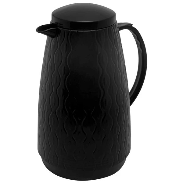 Garrafa térmica Peacock preta Wolff 1 litro