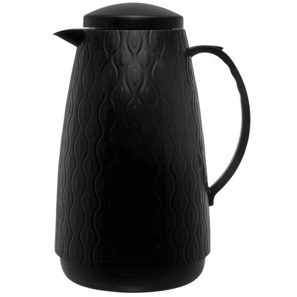 Garrafa térmica Peacock preta Wolff 1 litro