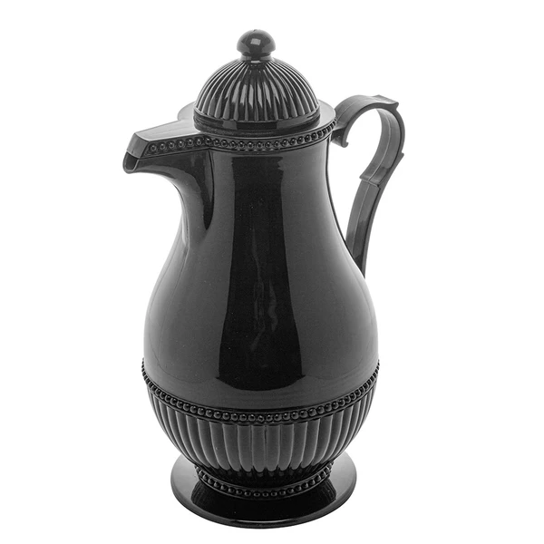 Garrafa térmica Vintage preta Lyor 1 litro