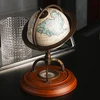 Globo terrestre com bússola e base amadeirada Wolff 23x15