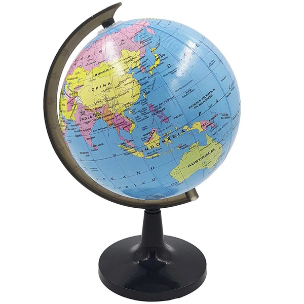 Globo terrestre político decorativo 14 cm