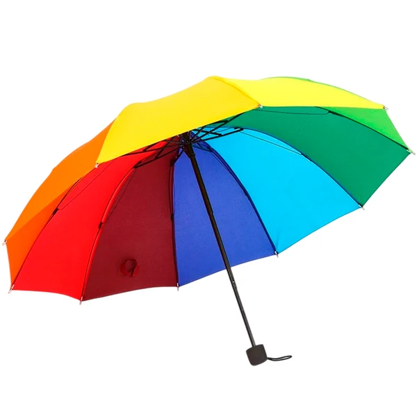Guarda chuva retrátil manual Mini Arco-íris 1,10 m