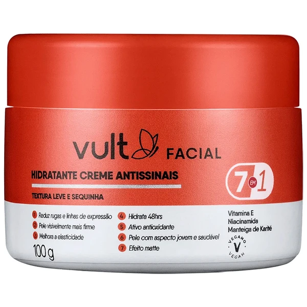 Hidratante facial Creme Antissinais Vult