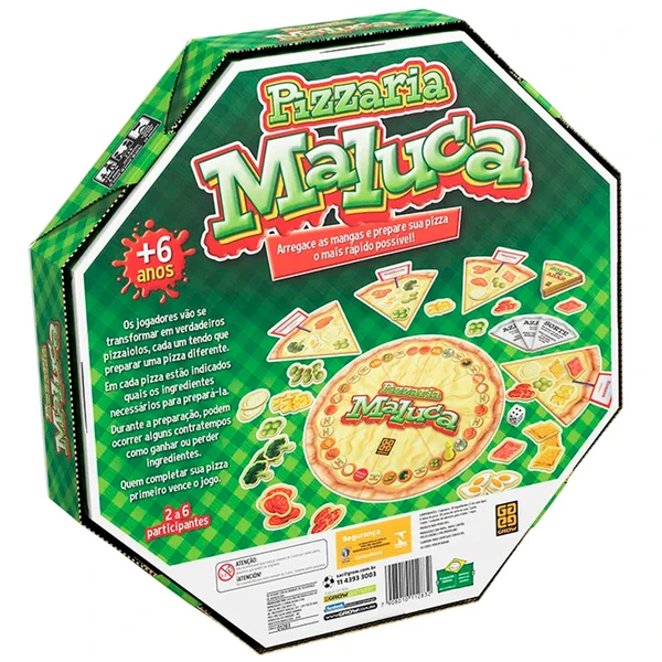 Jogo Pizzaria Maluca Grow