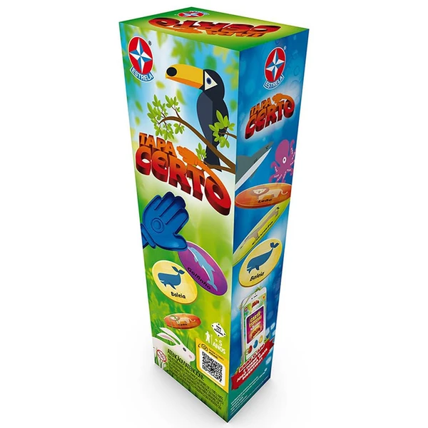 Jogo Tapa Certo Animais Estrela