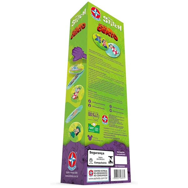 Jogo Tapa Certo Stitch Disney Estrela
