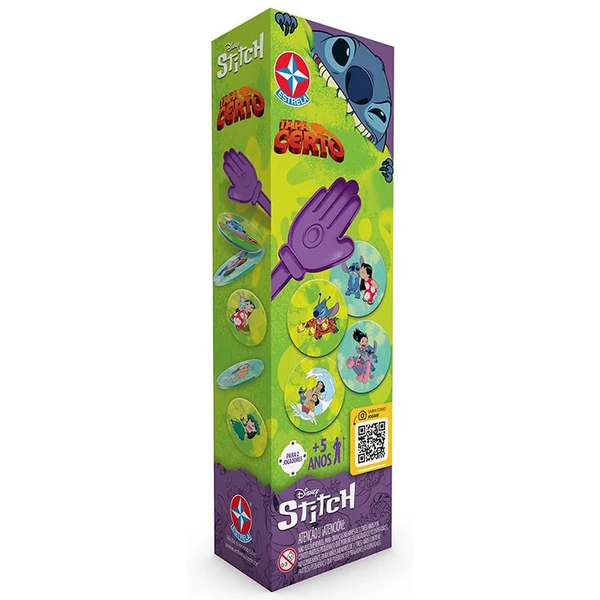 Jogo Tapa Certo Stitch Disney Estrela
