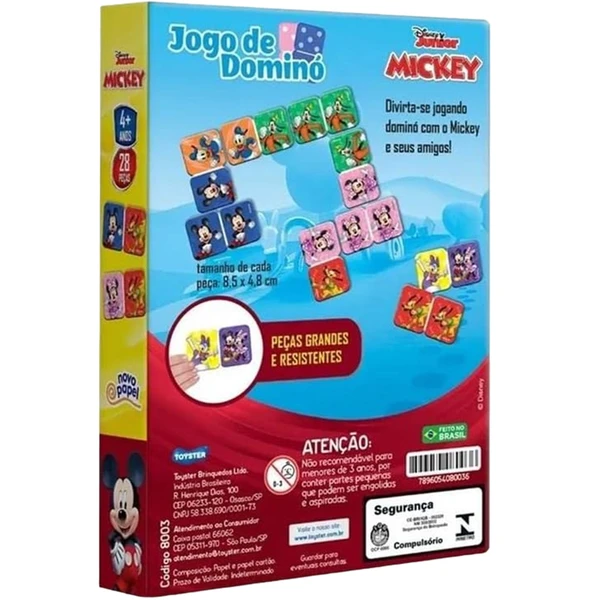 Jogo de dominó Mickey Disney 28 peças