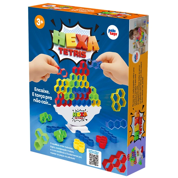 Jogo de equilíbrio Hexa Tetris