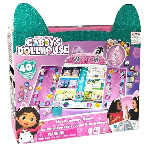Jogo de tabuleiro Miauravilhoso A Casa Mágica da Gabby Grow
