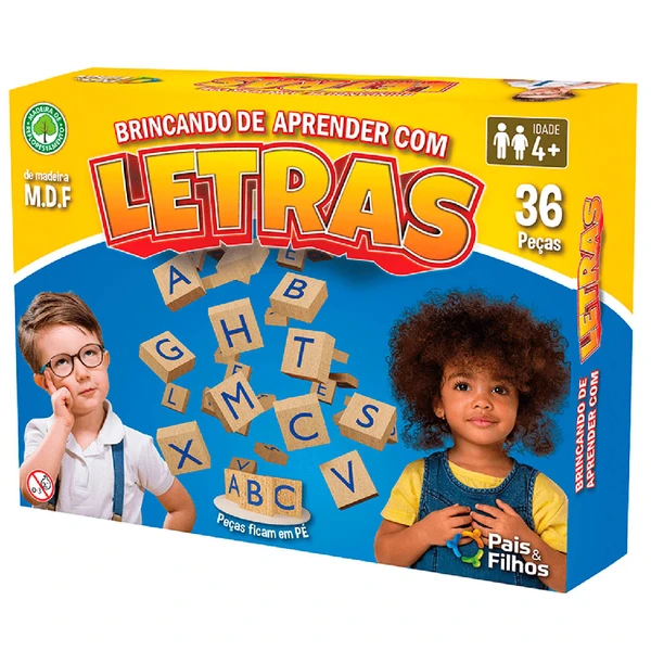 Jogo educativo Brincando de aprender com letras