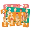Jogo educativo com quebra-cabeça Corpo Humano