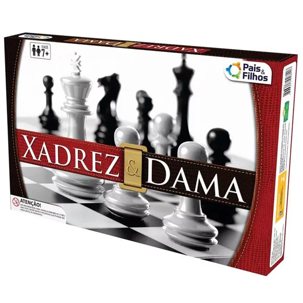 Jogos clássicos 2 em 1 Xadrez &amp; Damas