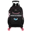 KIT MOCHILA CARRINHO 360° E LANCHEIRA TÉRMICA STITCH LUXCEL - PRETO