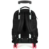 KIT MOCHILA CARRINHO 360° E LANCHEIRA TÉRMICA STITCH LUXCEL - PRETO