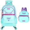 KIT MOCHILA CARRINHO 360° E LANCHEIRA TÉRMICA STITCH LUXCEL - TURQUESA