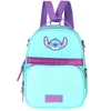 KIT MOCHILA CARRINHO 360° E LANCHEIRA TÉRMICA STITCH LUXCEL - TURQUESA