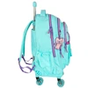 KIT MOCHILA CARRINHO 360° E LANCHEIRA TÉRMICA STITCH LUXCEL - TURQUESA