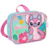 KIT MOCHILA CARRINHO E LANCHEIRA TÉRMICA ANGEL STITCH LUXCEL ROXO