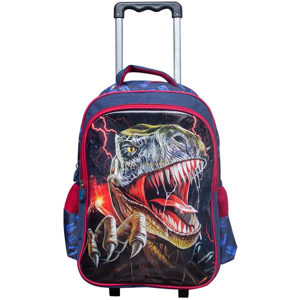 KIT MOCHILA carrinho, lancheira e estojo dinossauro 17'