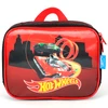 Kit Mochila Carrinho e Lancheira Hot Wheels Vermelho Let's Race com Rodinhas