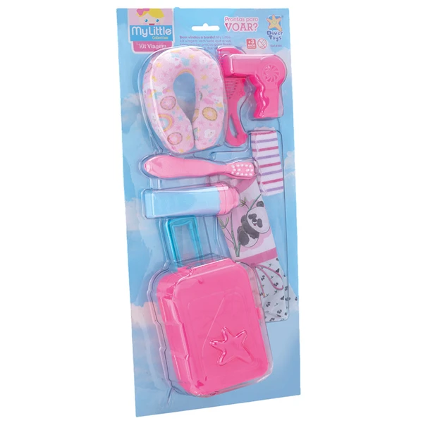 Kit acessórios de viagem para boneca My Little