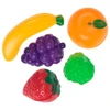 Kit com frutas de encaixe Crec Crec 5 unidades
