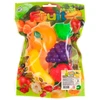 Kit com frutas de encaixe Crec Crec 5 unidades