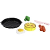 Kit comidinha Little Chef refeição de encaixe com alimentos, prato e cortador