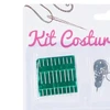 Kit costura com agulhas, passador e rolos de linha 39 peças