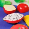 Kit cozinha com frutas de brinquedo