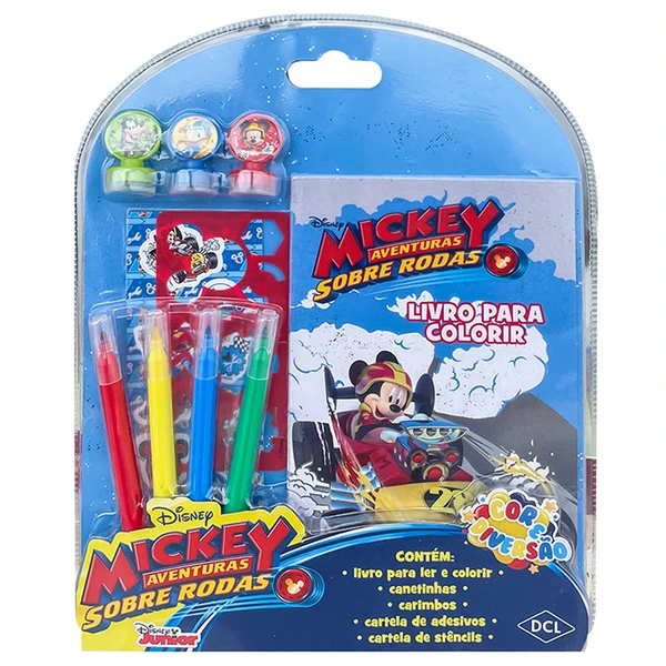 Kit de atividades Cor e Diversão - Mickey Mouse Disney