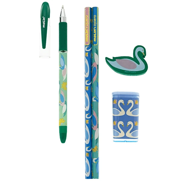 Kit escolar Lagoa Cicero Molin 5 peças