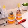 Kit ferramentas com chaves de fenda e estojo 31 peças